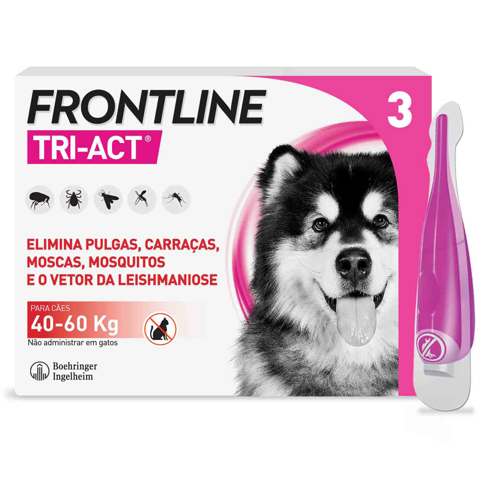 Pipetas Antiparasitarias Para Perro De 40 60 Kg Frontline Tri Act