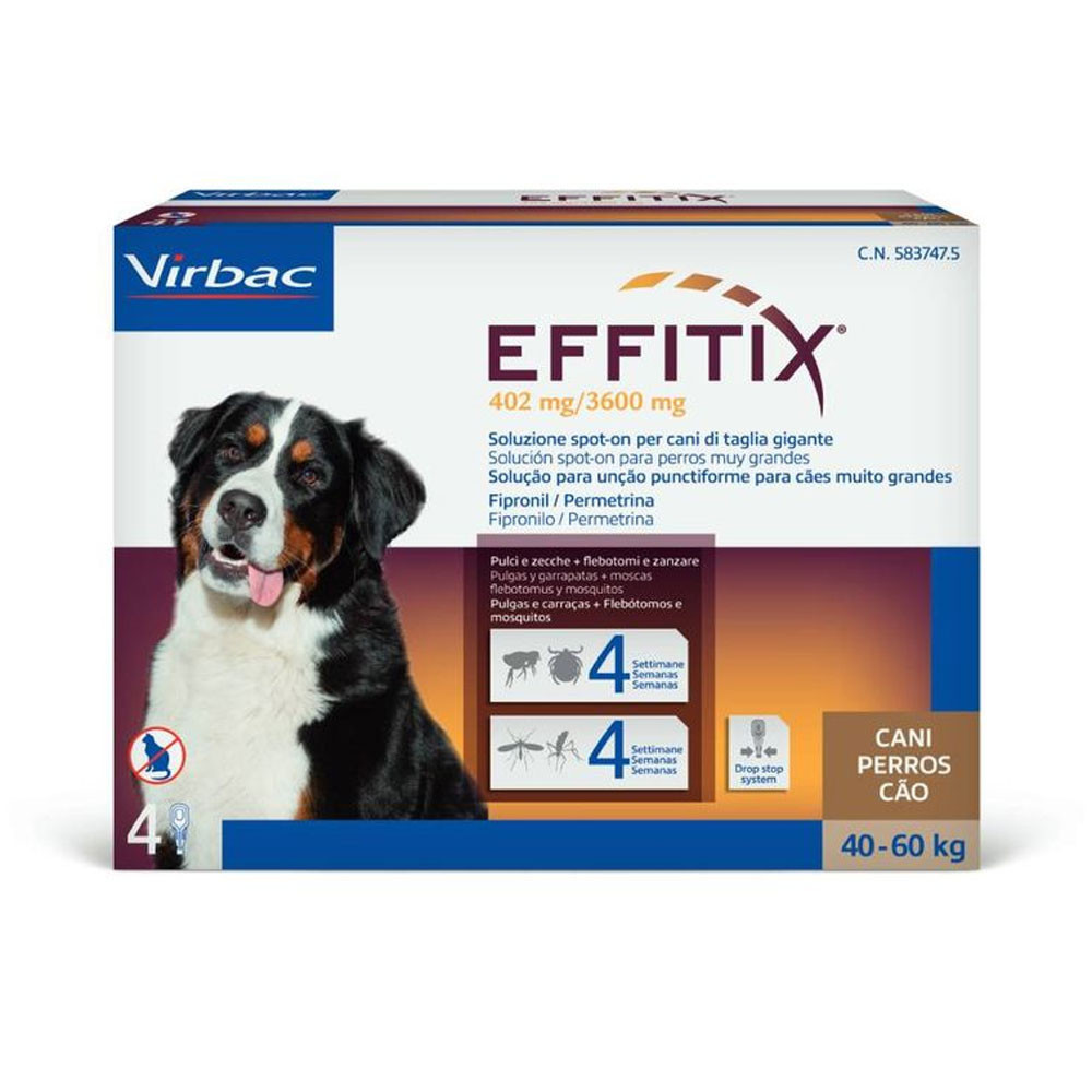 Pipetas para perros de más de 40 kg Virbac Effitix