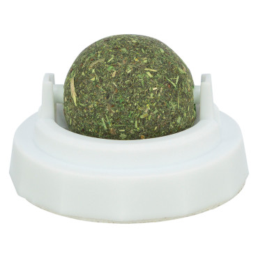 Soporte con bola de catnip...