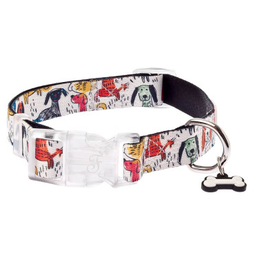 Collar Motif Chiens Naifs...