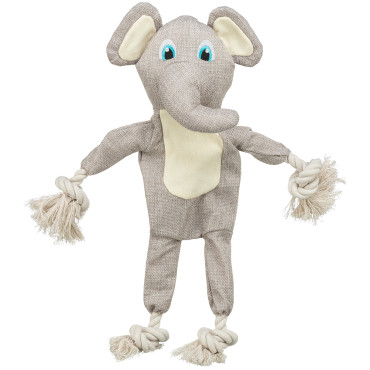 Elefante de tela y cuerda...