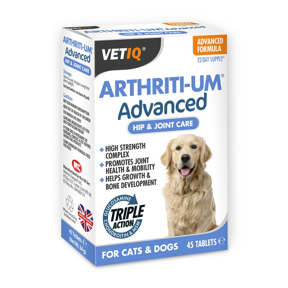 Arthriti-UM Advanced (VetIQ) 45 Comprimidos