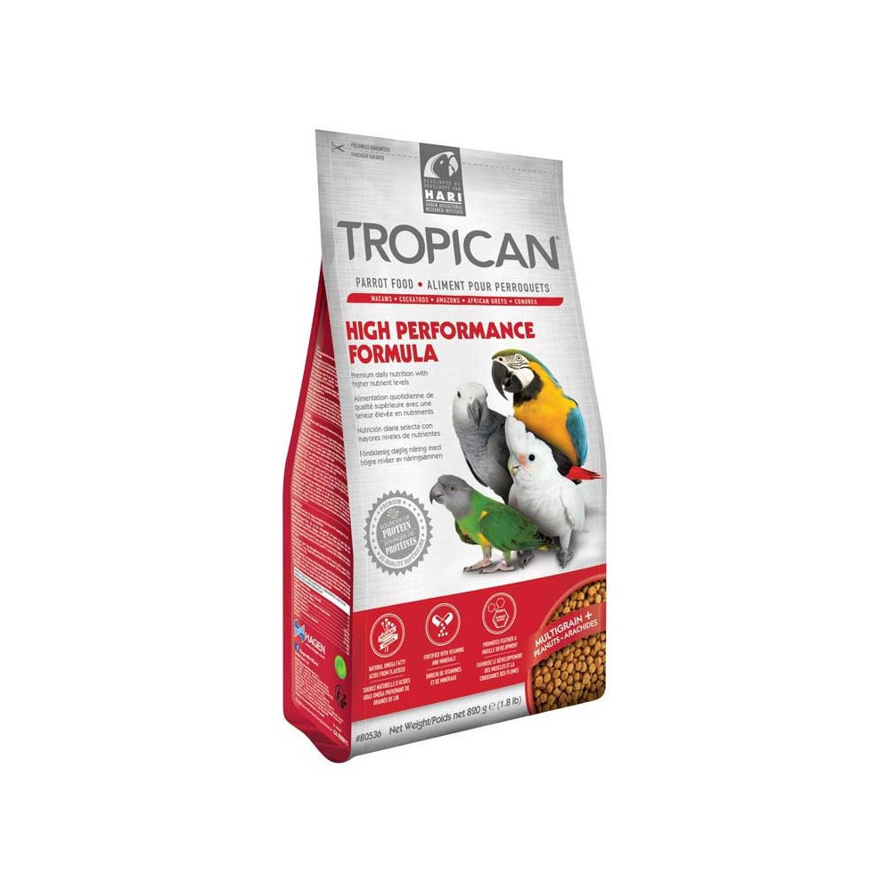 Tropican - Papagaios High Performance Grânulos 820 g Tropican - Papagaios High Performance Grânulos 820 g