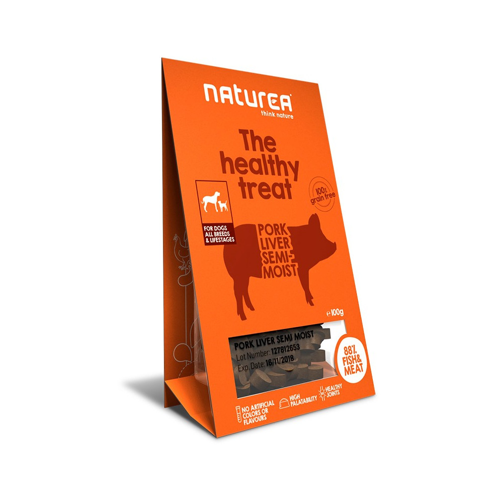 Naturea Treats Dog - Pork Liver Semi-Moist 100gr