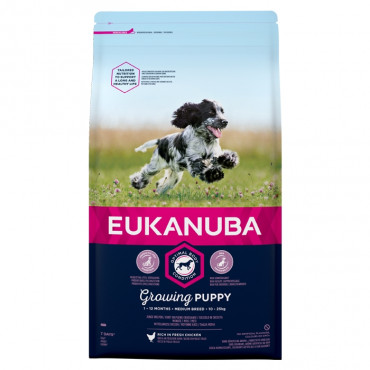Eukanuba Cão Puppy Medium Frango