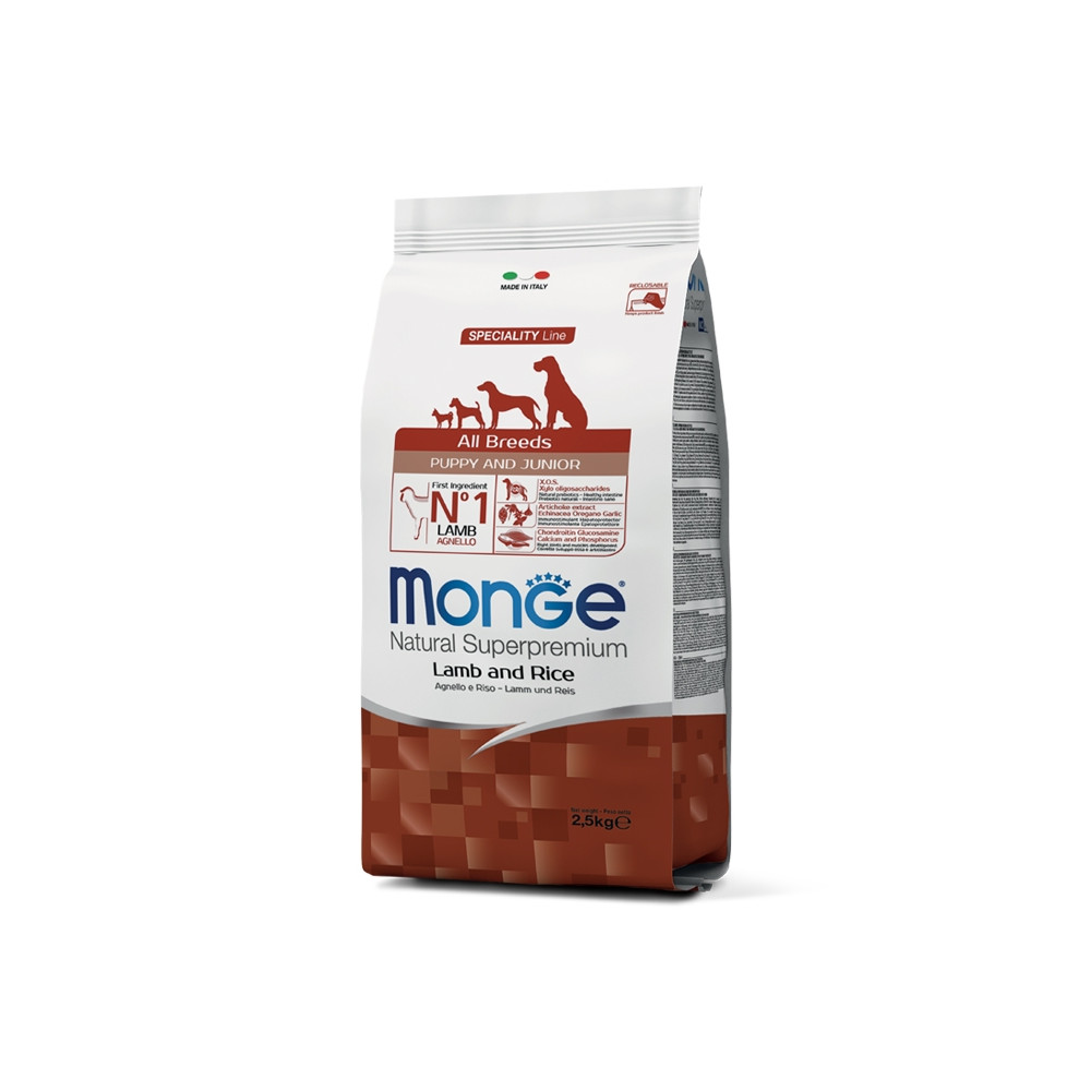Monge Cão Puppy & Junior All Breeds Cordeiro e arroz Monge Cão Puppy & Junior All Breeds Cordeiro e arroz