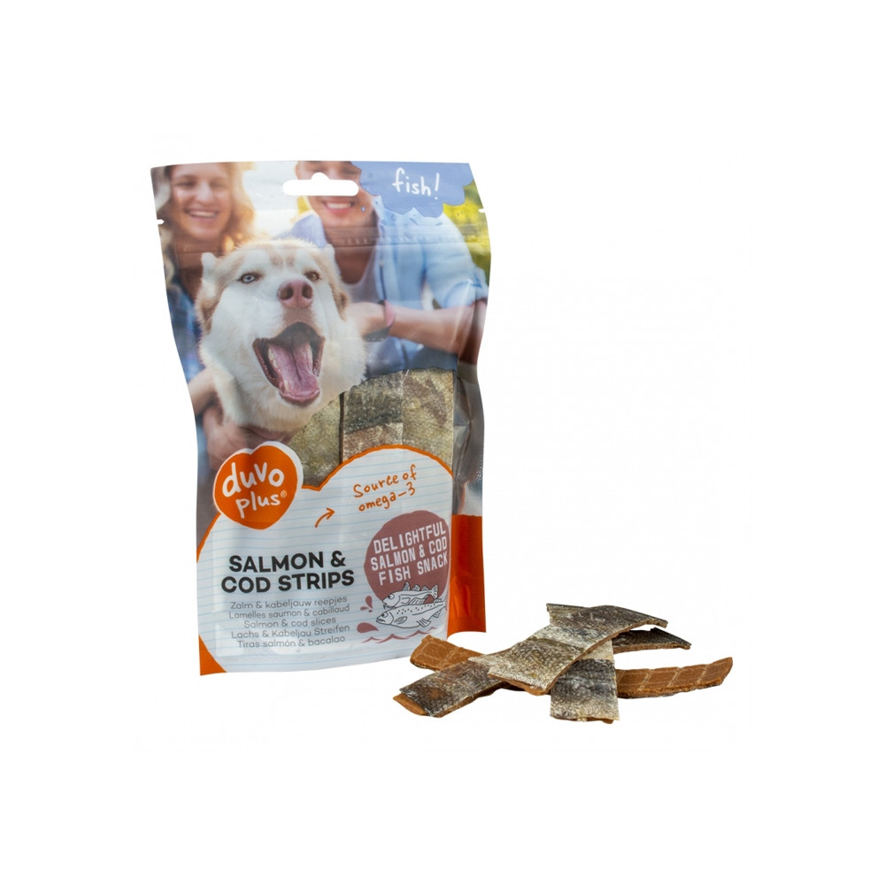 Tiras de Salmão e Bacalhau 150gr Tiras de Salmão e Bacalhau 150gr