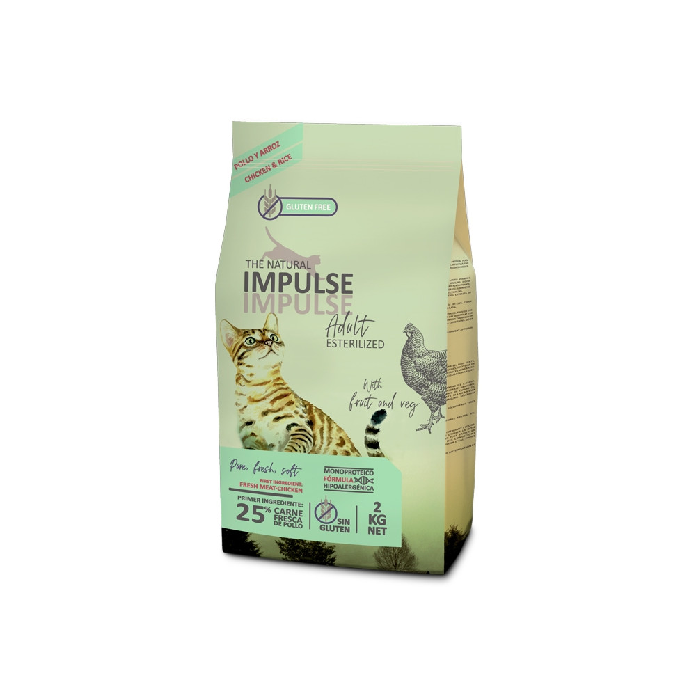 The Natural Impulse Gato Adulto Esterilizado - Frango