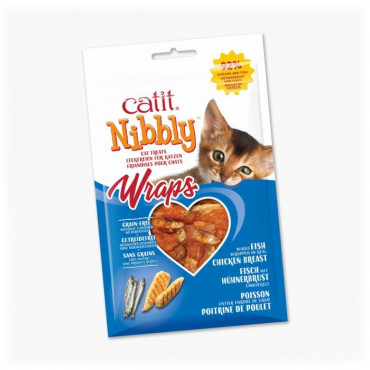Catit Nibbly Wraps - Snack para gatos