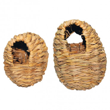Ninho oval em sisal para exóticos