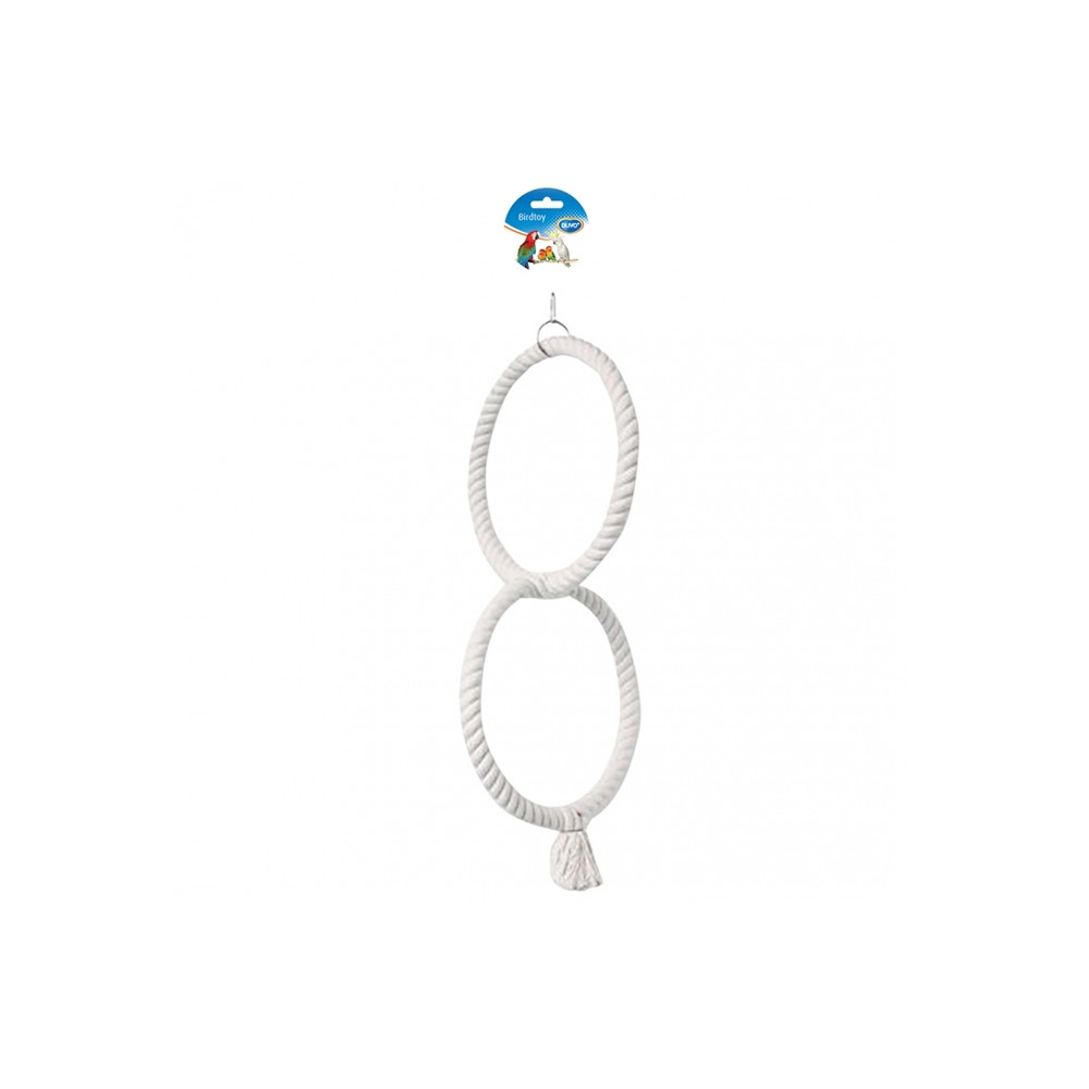 Duvo+ Brinquedo com 2 anéis para aves Duvo+ Brinquedo com 2 anéis para aves