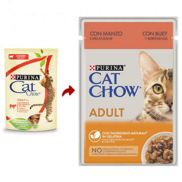 Cat Chow - Adulto Carne de Vaca 85gr