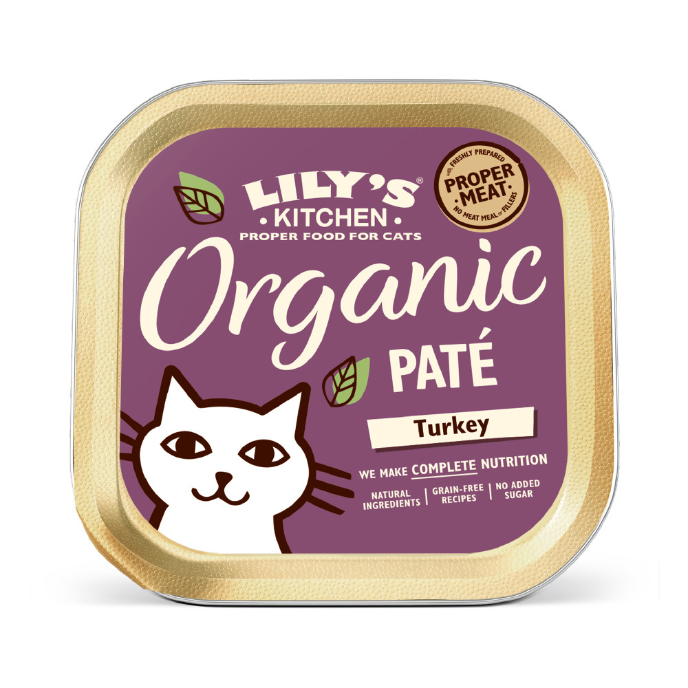Lily's Kitchen Organic Gato adulto - Patê de peru