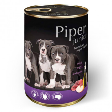Piper Dog - Junior c/ Vitela e Maçã 400gr