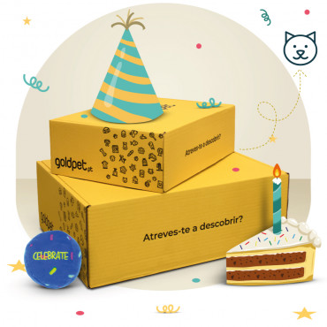 GOLDBOX de Cumpleaños - Gato