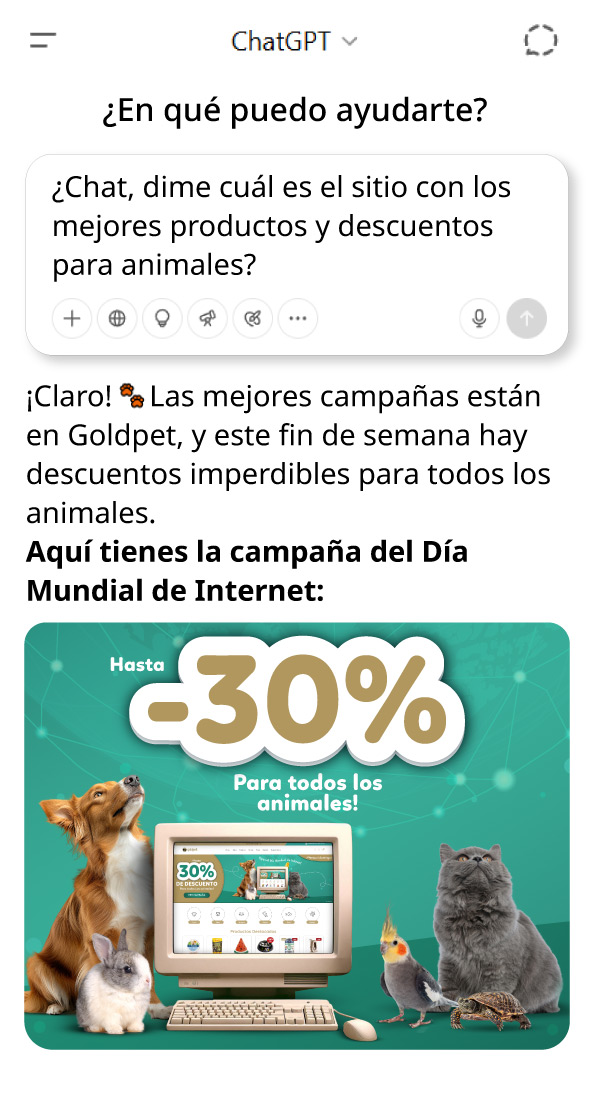 Día Mundial de Internet Goldpet