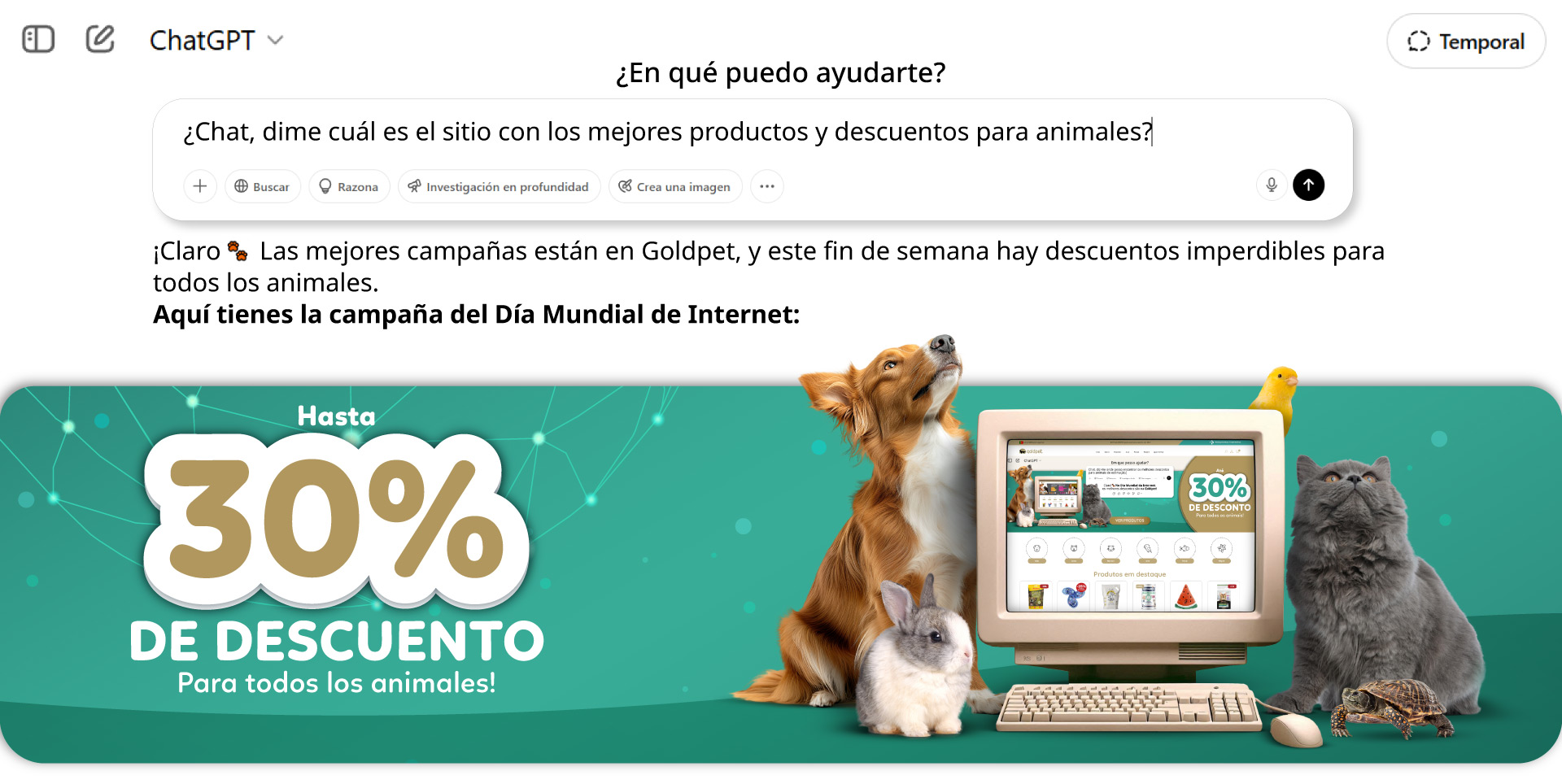 Día Mundial de Internet Goldpet