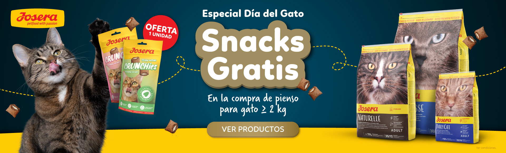 Snacks gratis para gato