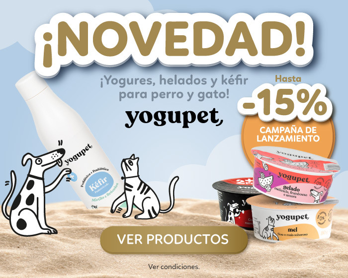 ¡NOVEDADE! Yogures, helados y kéfir para perro y gato con descuento hasta 15%. Goldpet, la tienda favorita de las mascotas. 