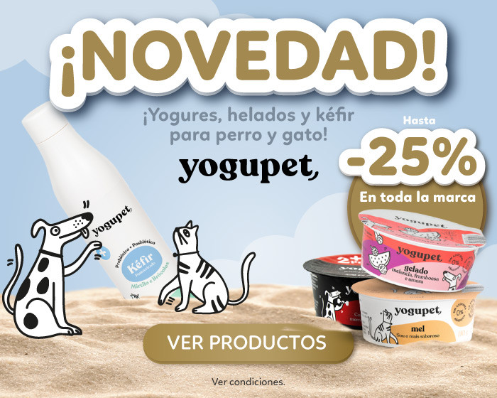 ¡NOVEDADE! Yogures, helados y kéfir para perro y gato con descuento hasta 15%. Goldpet, la tienda favorita de las mascotas. 