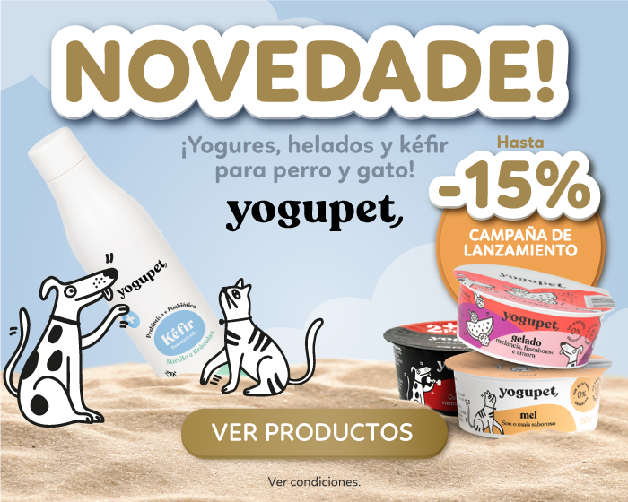 ¡NOVEDADE! Yogures, helados y kéfir para perro y gato con descuento hasta 15%. Goldpet, la tienda favorita de las mascotas. 