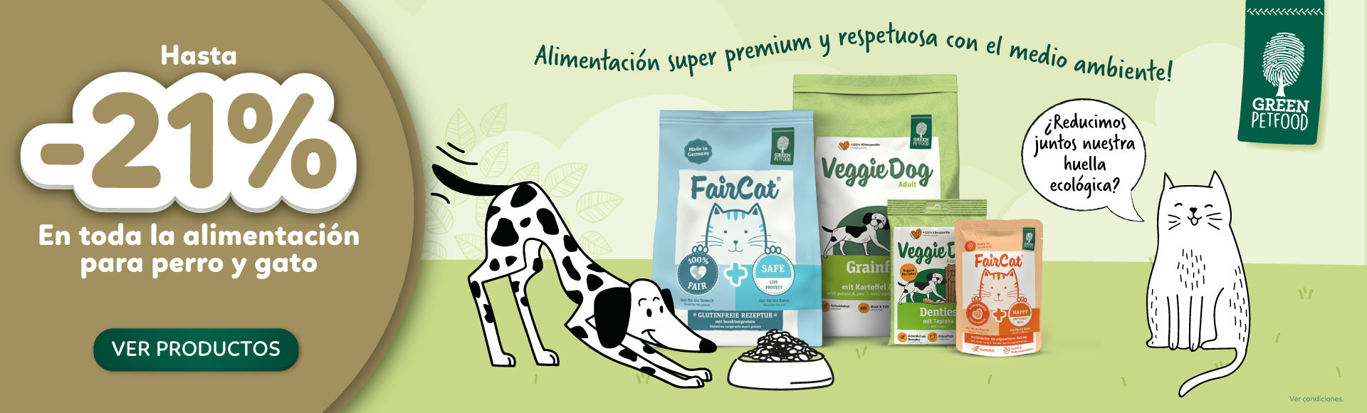? Alimentación sostenible, mascotas felices: ¡hasta un 22 % de descuento! ? Goldpet, la tienda favorita de las mascotas.