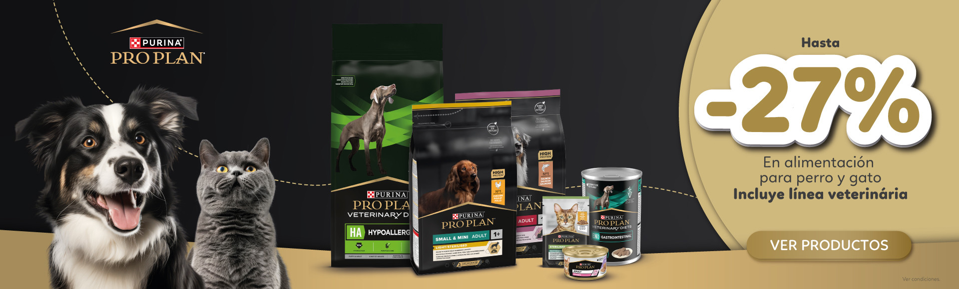 PRO PLAN | Hasta -27% en alimentacíon para perro y gato. Incluye línea veterinária.