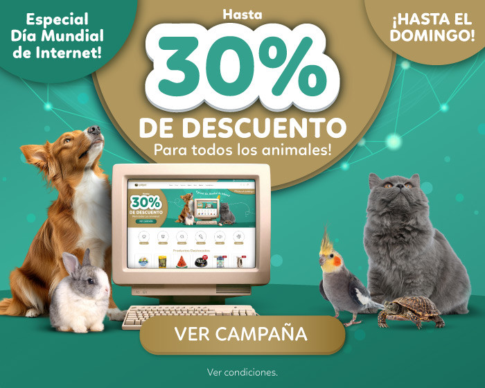 ¡Hasta -30% para todas las mascotas! En el Día de Internet, los descuentos están en Goldpet.
