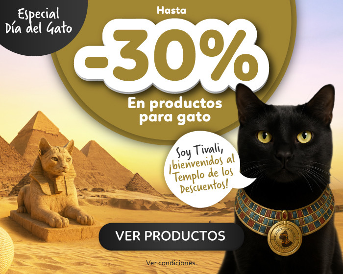 Especial Dia del Gato: hasta -30% en productos para gato! Goldpet, la tienda favorita de las mascotas.