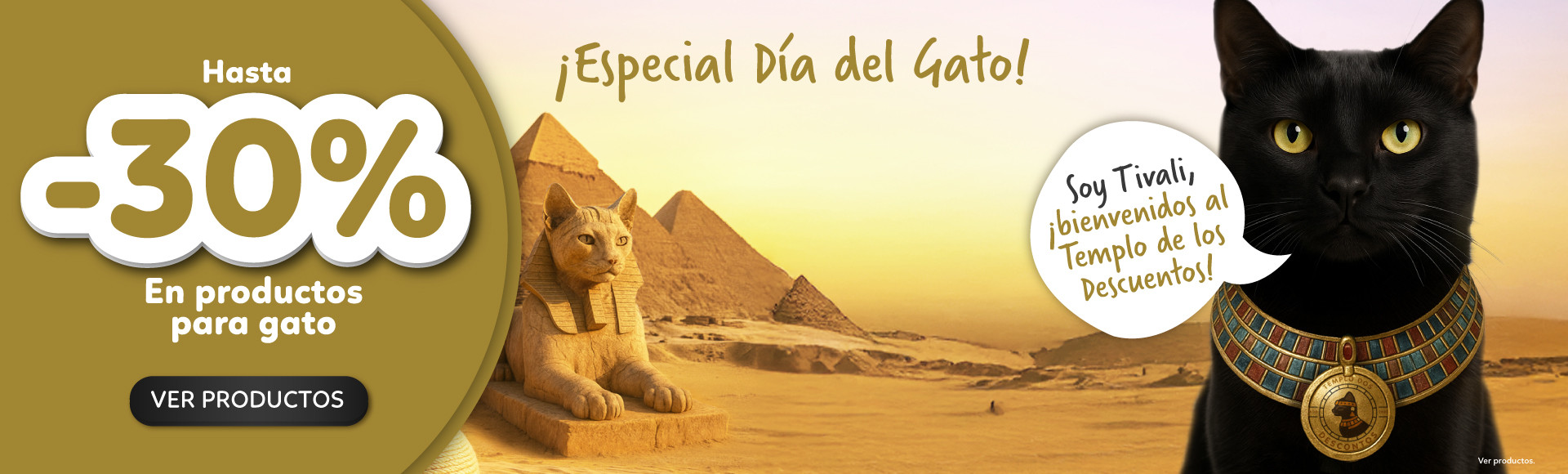 Especial Dia del Gato: hasta -30% en productos para gato! Goldpet, la tienda favorita de las mascotas.