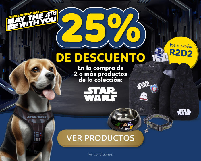 May the 4th be with you! 25% de DESCUENTO en productos de la colección Star Wars.